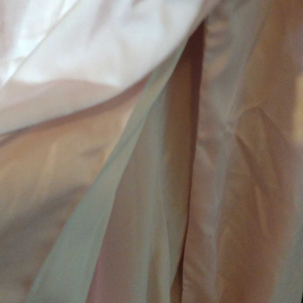 Pink One Shoulder Asymmetrical Gown with Slit - Picture 5 of 5